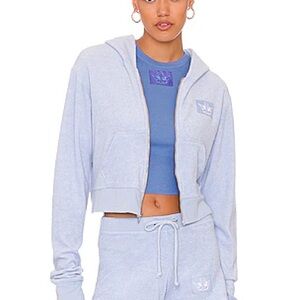 Women's Light Blue Boys Lie Zip Up